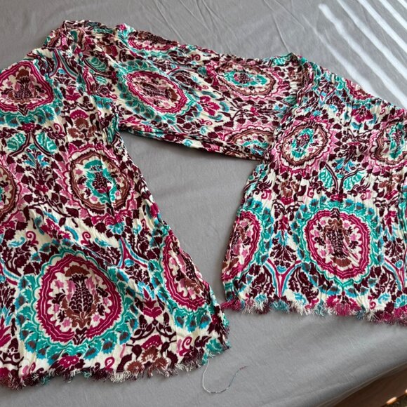 Vivante By VSA Floral Multicolor Lightweight Viscose Scarf/Shawl - Picture 1 of 9